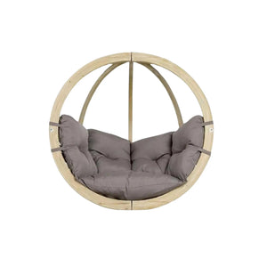 Globo Single Taupe Hanging Chair - (Weatherproof)